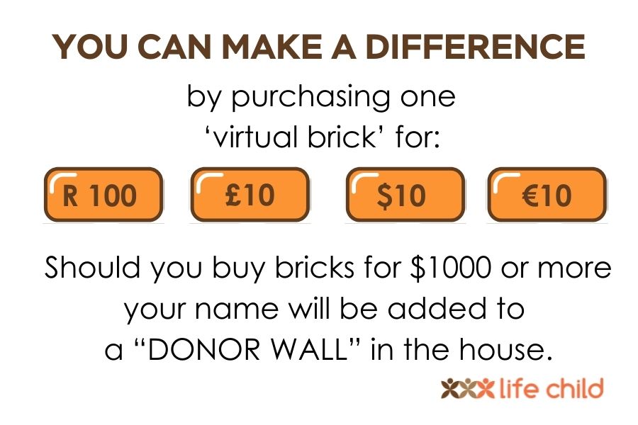 Buy a brick - Build a foster house